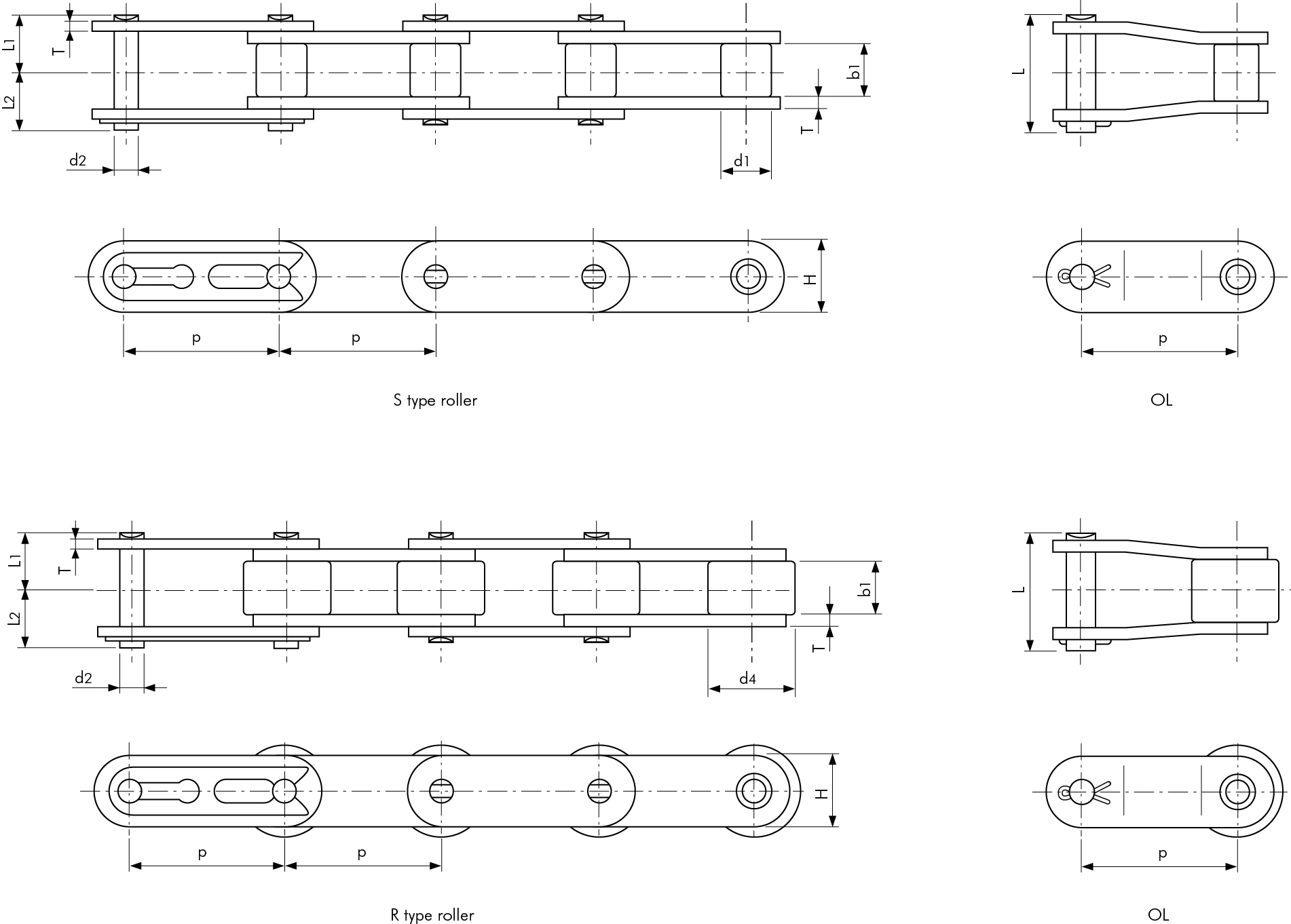 ANSI20Double20Pitch20Lambda.jpg Roller chain Tsubaki RFC2040-S LAMBDA RP - ANSI Double Pitch LAMBDA - Image 2