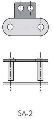 Double20Pitch20SA-2.jpg Roller chain Tsubaki RF2040 SS SA2 CL (SC) - ANSI Double Pitch SS (Connecting Link - spring clip type) - Image 2