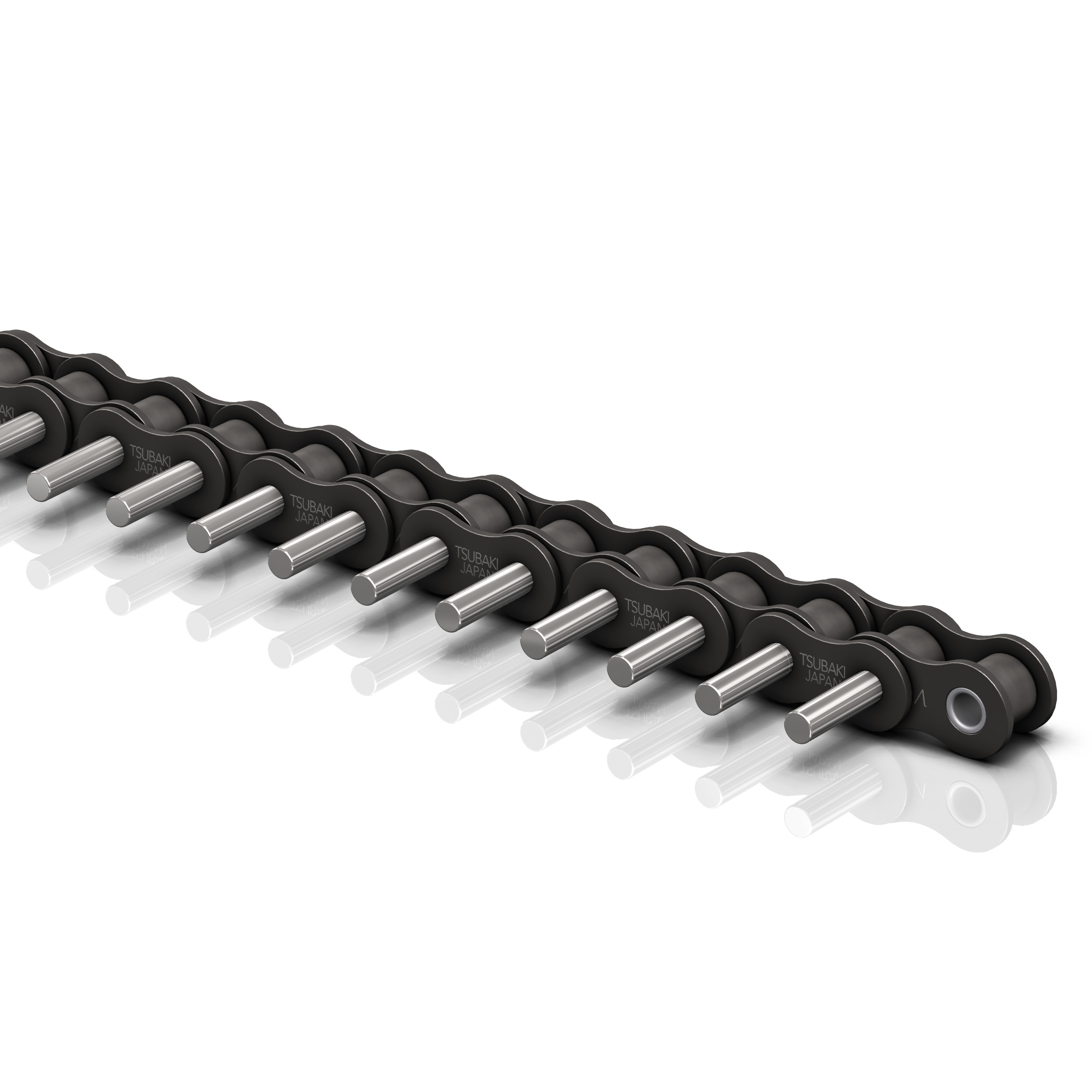Roller chain Tsubaki RS16B-LM-1 RP 2LD3 - BS Single Pitch Lambda