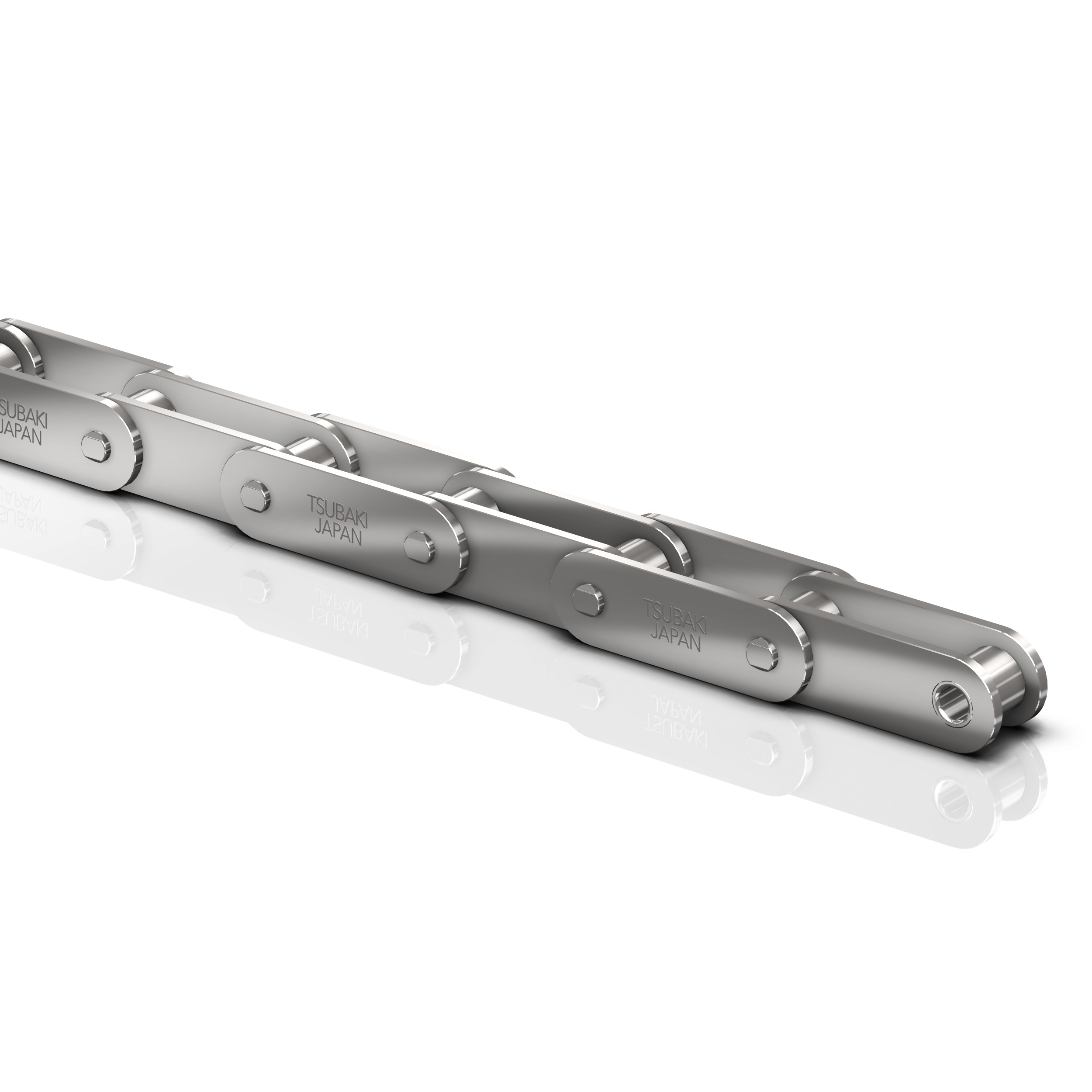 Roller chain Tsubaki RF2040 SS S RP  (C2040) - ANSI Double Pitch SS