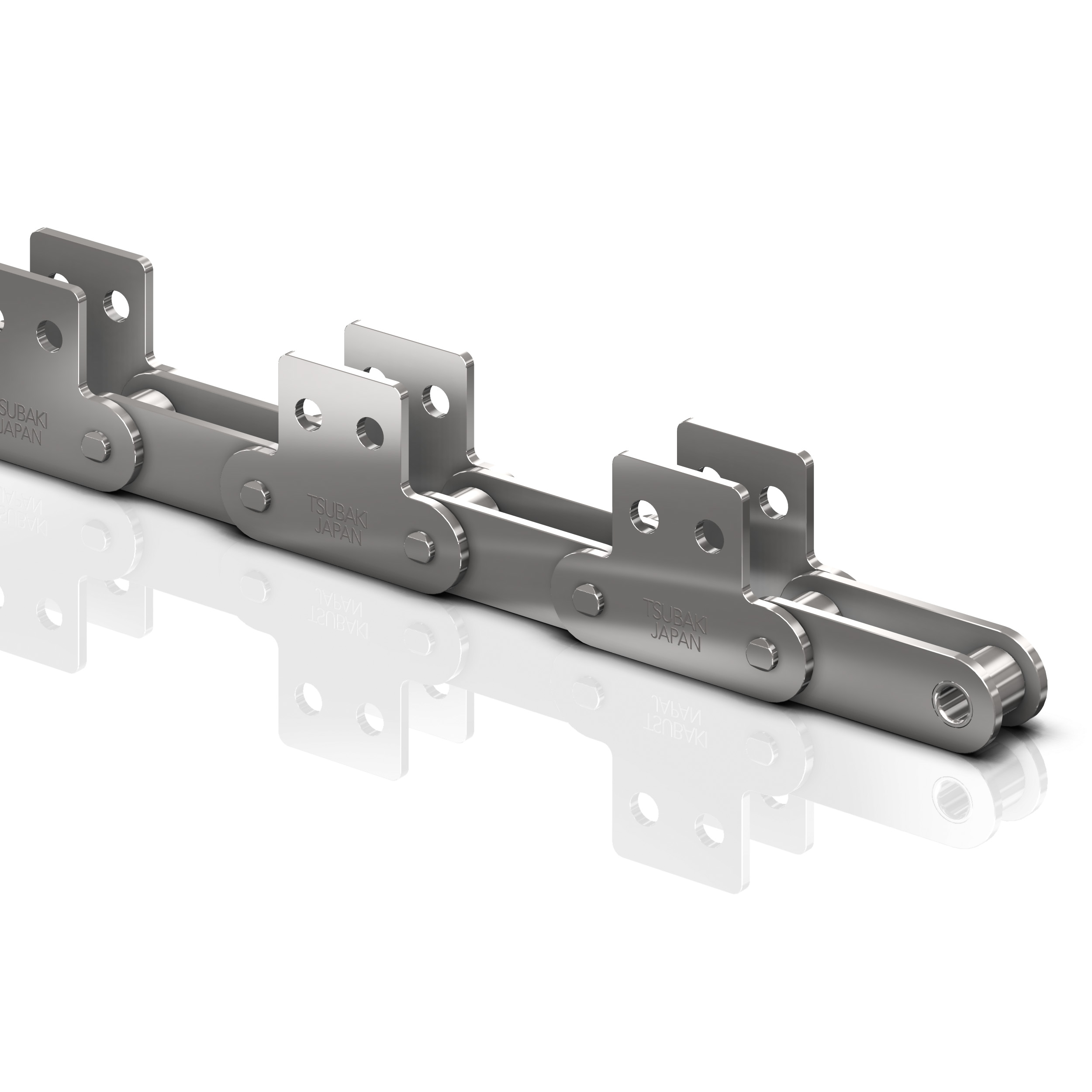 Roller chain Tsubaki RF2040-S SS RP 7LSK2 - ANSI Double Pitch SS